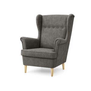 Fotel uszak Kepl - Salvador Grey szary premium