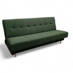 Kanapa wersalka uszak Kepl bez boków (wolnostojąca) - ciemna zieleń