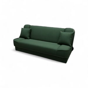 Nola - kanapa wersalka typu finka; rozkładana - ciemna zieleń